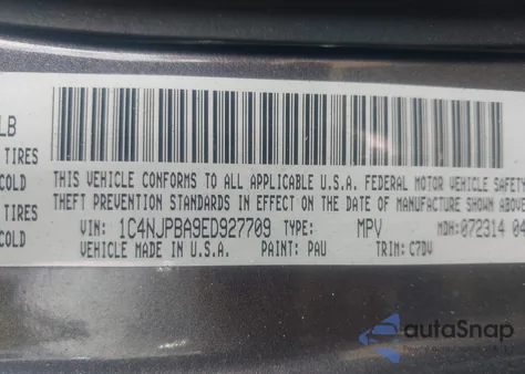 2014 Jeep Patriot Altitude from USA, damaged, VIN 1C4NJPBA9ED927709